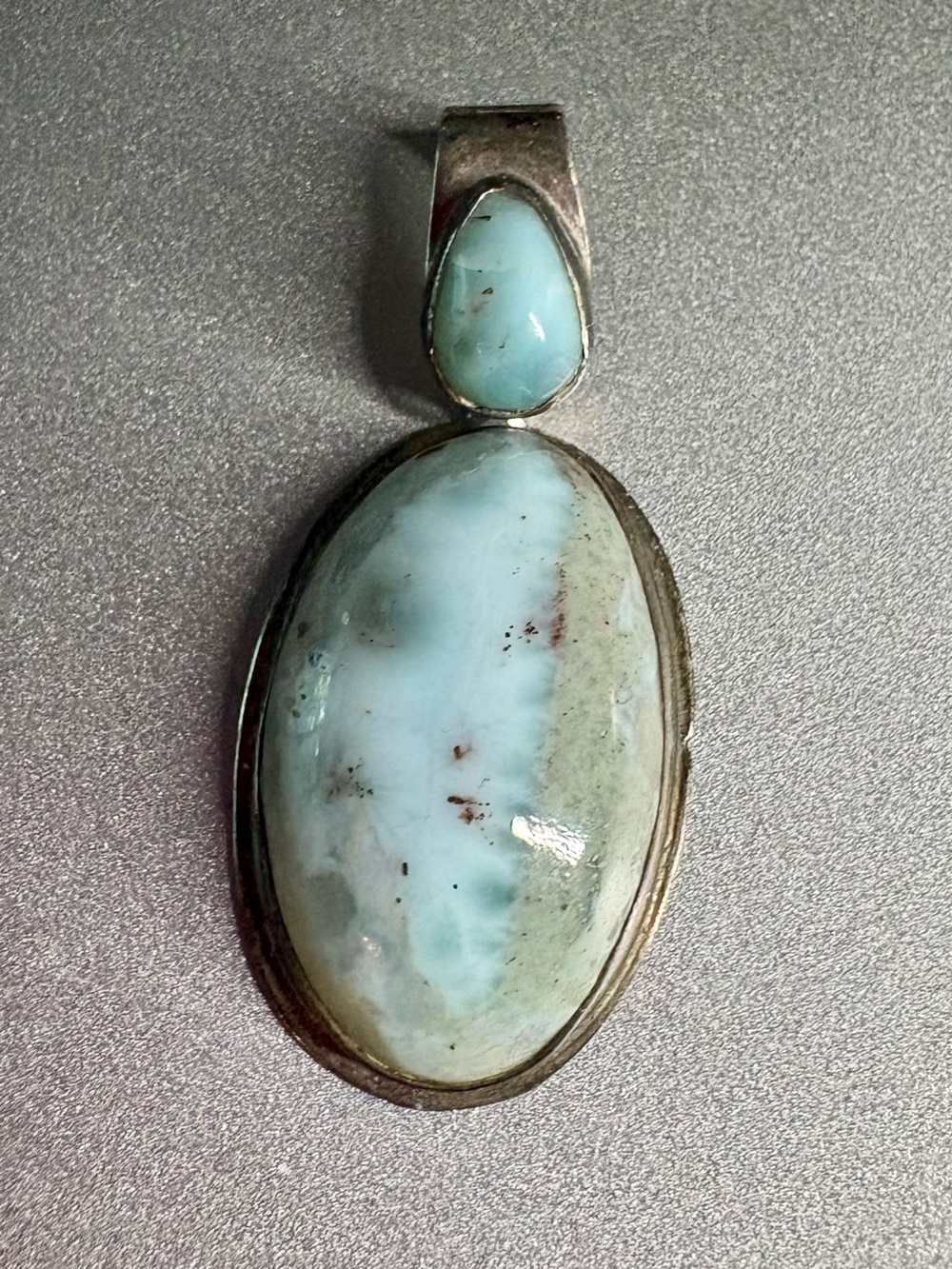 Larimar pendant from the Caribbean.